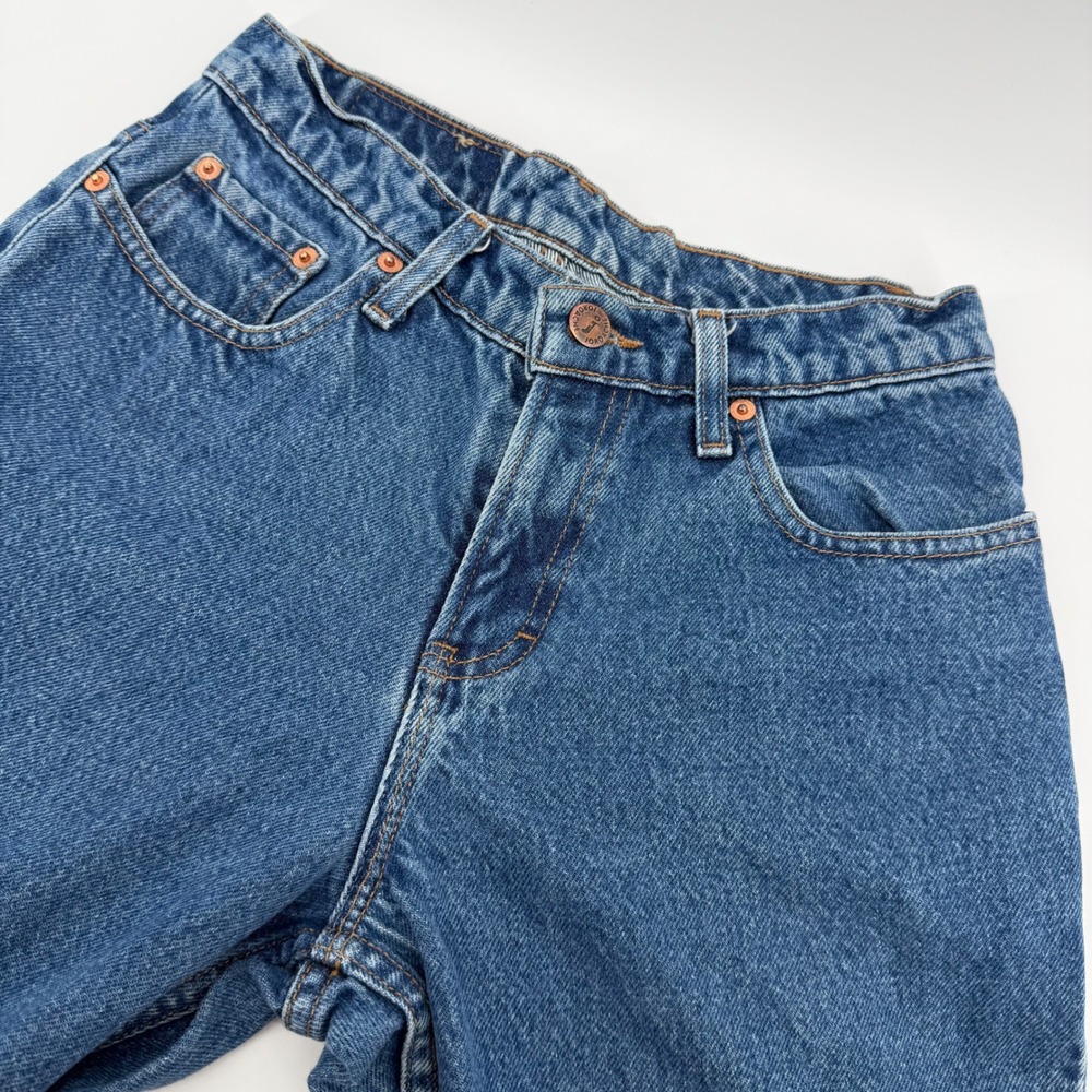 Jordache Straight Leg Jeans Womens 5/6 Blue High Rise‎ Cotton Vintage 90s
